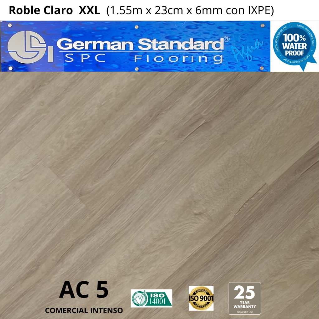 Piso SPC Roble Claro XXL