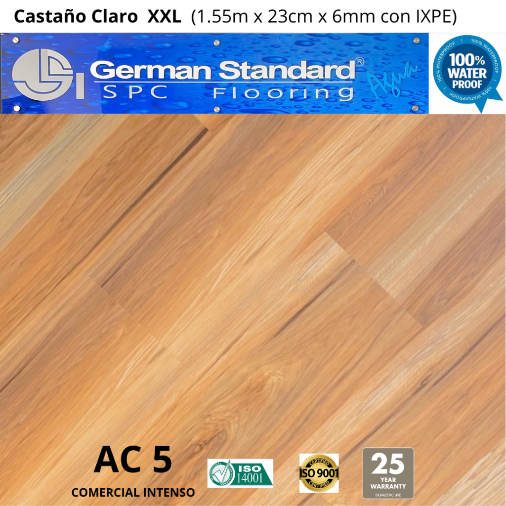 Piso SPC Castaño Claro XXL