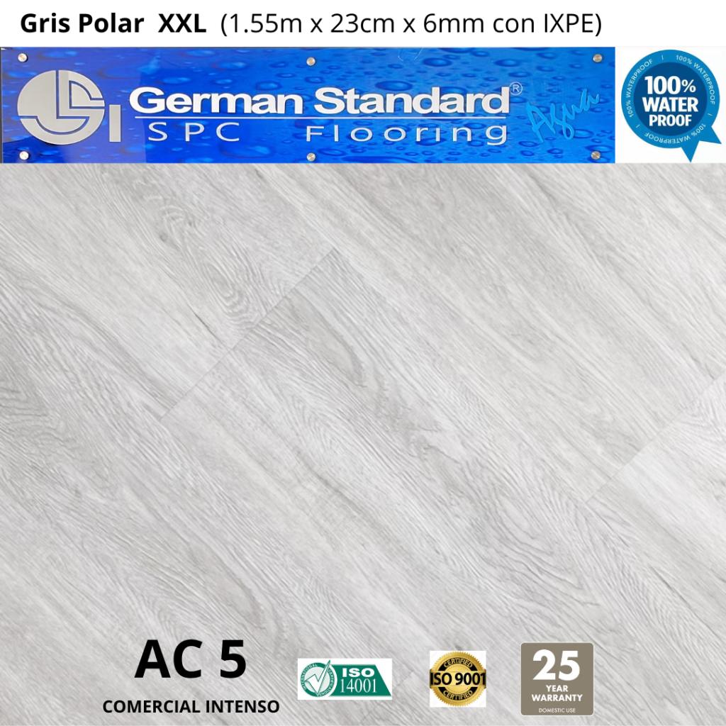 Piso SPC Gris Polar XXL